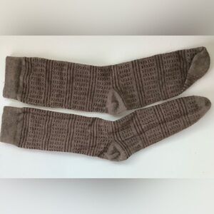 Brown Patterned Men's Socks